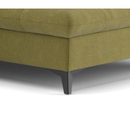 Hjørnesofa med chaiselong i L-form MARANO højre, olivengrøn