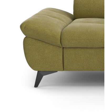 Hjørnesofa med chaiselong i L-form MARANO højre, olivengrøn