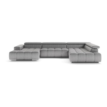 Hjørnesofa i U-form TROPEA højre, grå