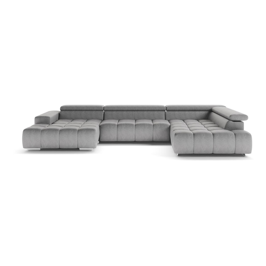 Hjørnesofa i U-form TROPEA højre, grå