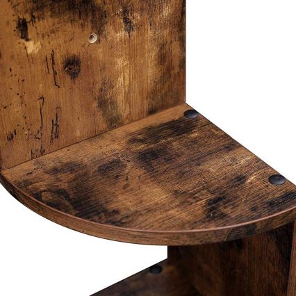 Hjørnevæghylde SNAKE, brun