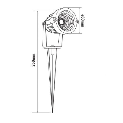 HÖFFTECH - Udendørs LED-lampe LED/5W/230V IP65