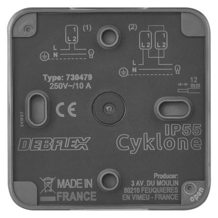 Home switch vekslende 250V/10A IP55
