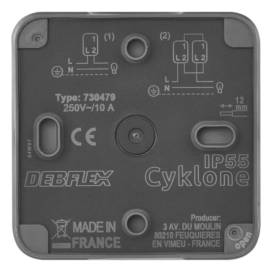 Home switch vekslende 250V/10A IP55