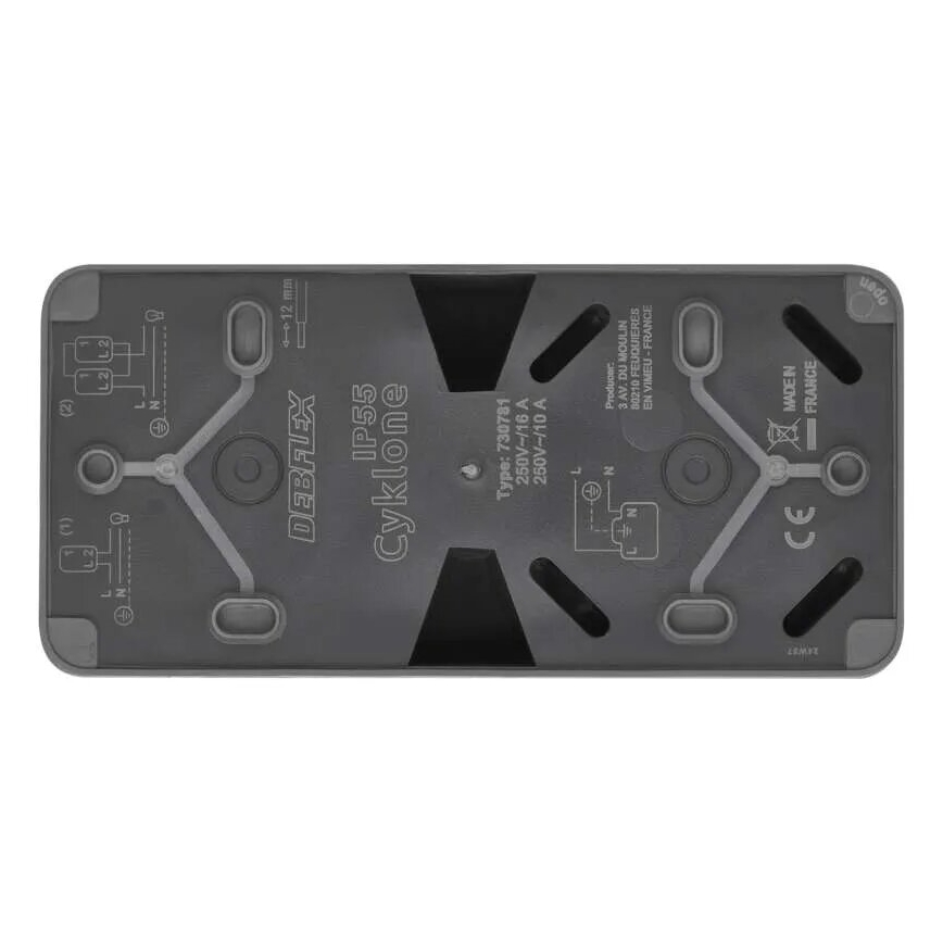 Home switch vekslende med en kontakt 250V/16A IP55