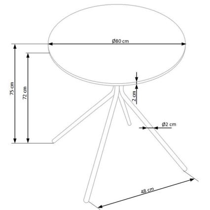 HOMORA spisebord i sort