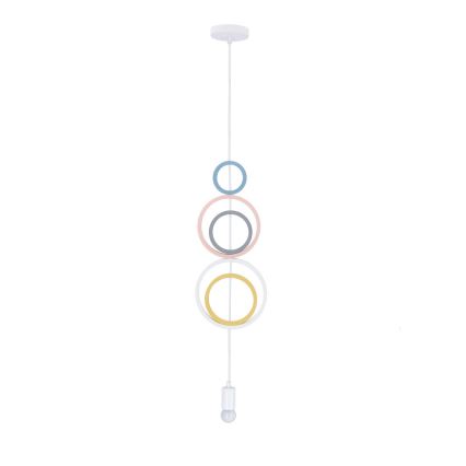 HOOPS børnelampe 1xE27/20W/230V Ø 19 cm farverig