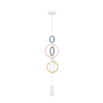 HOOPS børnelampe 1xE27/20W/230V Ø 19 cm farverig