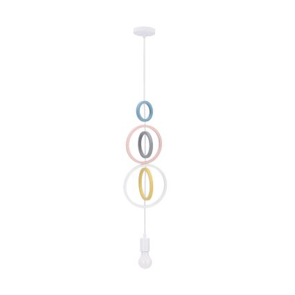 HOOPS børnelampe 1xE27/20W/230V Ø 19 cm farverig