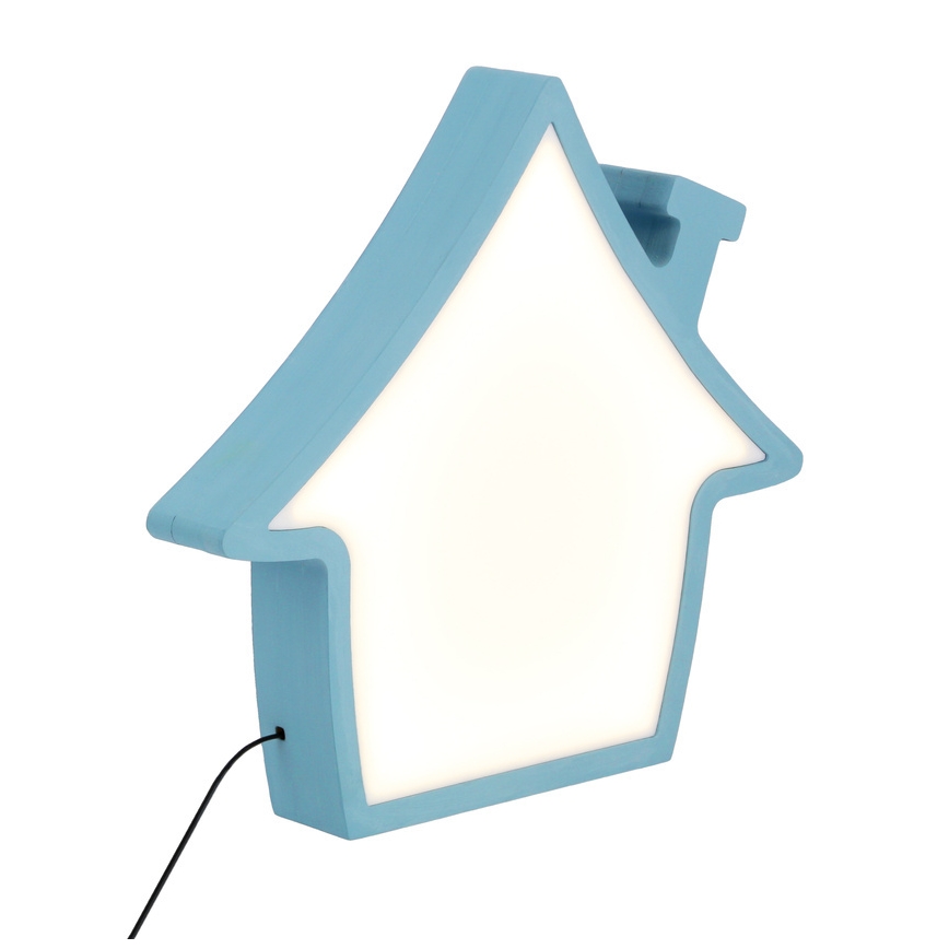 HOUSE LED bordlampe til børn 10W 230V blå
