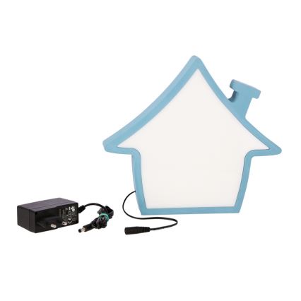 HOUSE LED bordlampe til børn 10W 230V blå