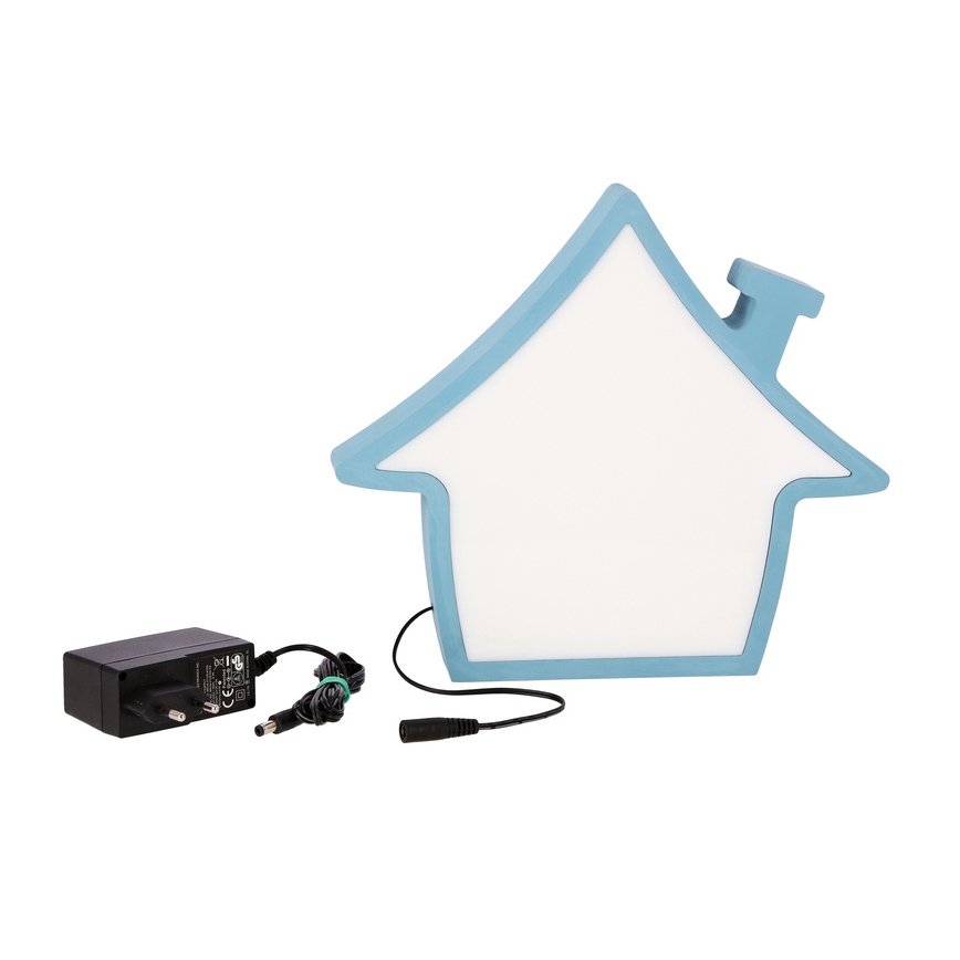 HOUSE LED bordlampe til børn 10W 230V blå