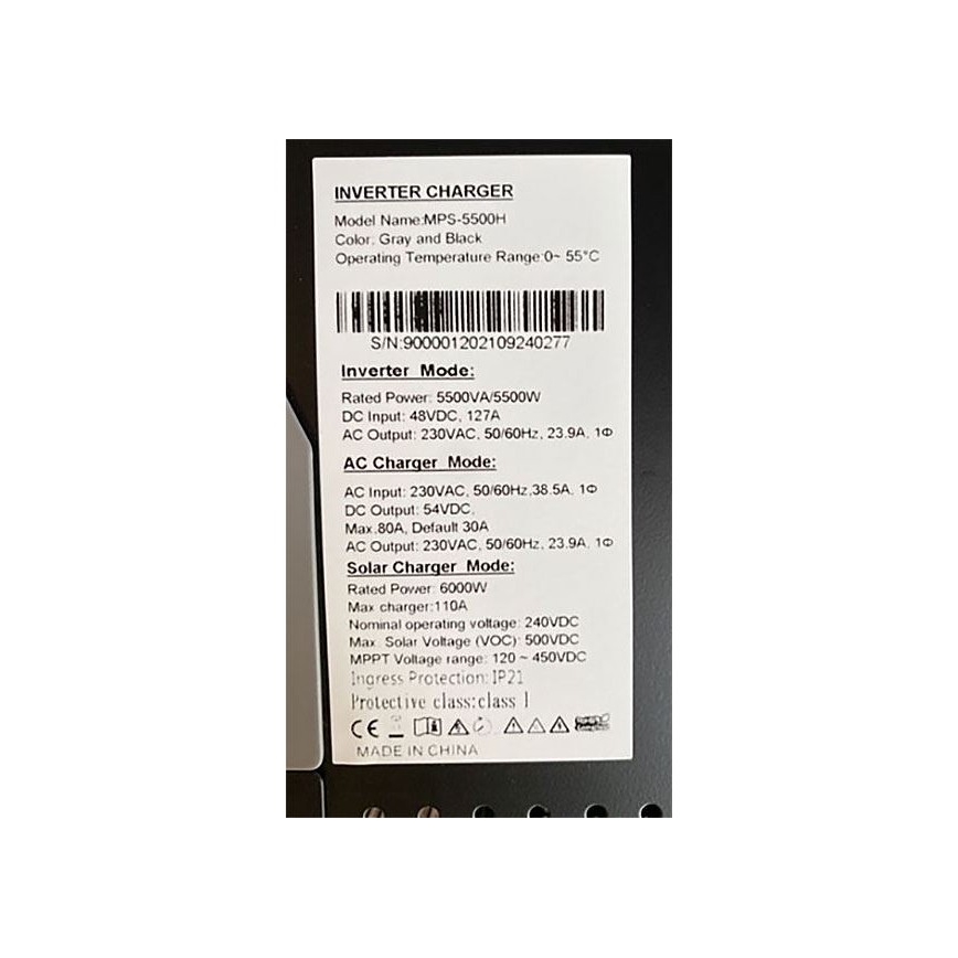 Hybrid spændingsomformer 6000W/48V