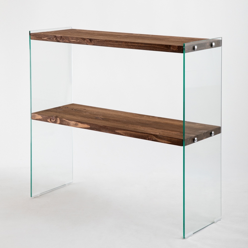 Hylde VENEDIK 80x90 cm fyrretræ/transparent
