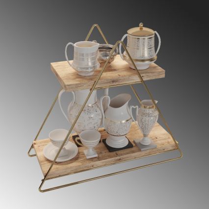 Hyldeopbevaring 35x40 cm guldfarvet