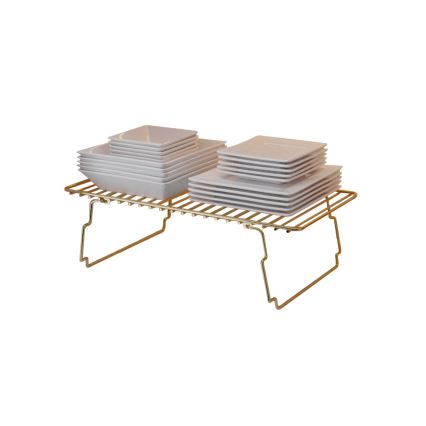 Hyldeopbevaring 42x19 cm guldfarvet