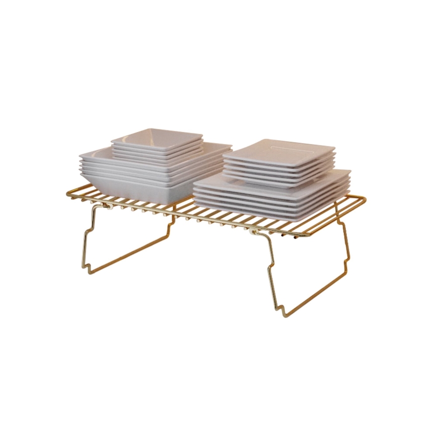 Hyldeopbevaring 42x19 cm guldfarvet