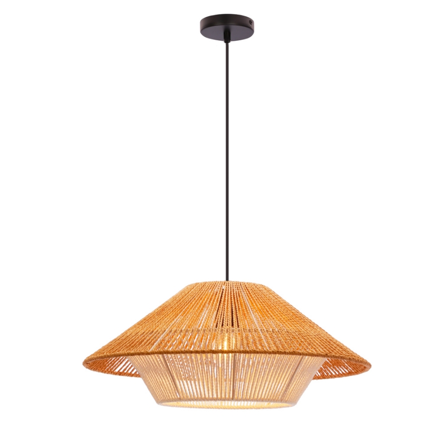 Hænge lampe AFRICA 1xE27/40W/230V diameter 50 cm brun/creme