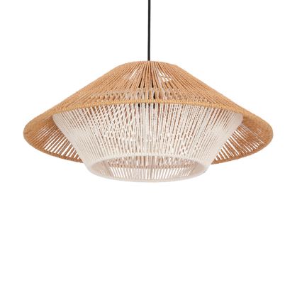 Hænge lampe AFRICA 1xE27/40W/230V diameter 50 cm brun/creme