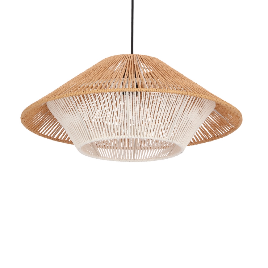 Hænge lampe AFRICA 1xE27/40W/230V diameter 50 cm brun/creme