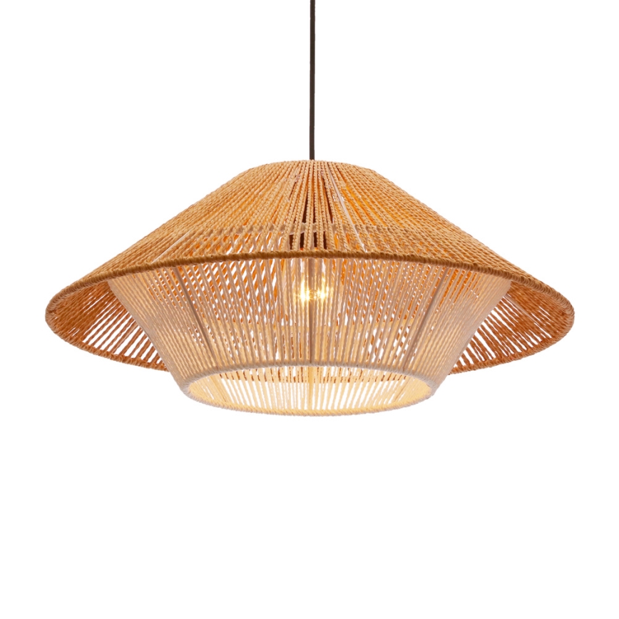 Hænge lampe AFRICA 1xE27/40W/230V diameter 50 cm brun/creme