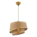 Hængelampe BARETTE 1xE27/60W/230V brun/guld