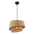 Hængelampe BARETTE 1xE27/60W/230V brun/sort