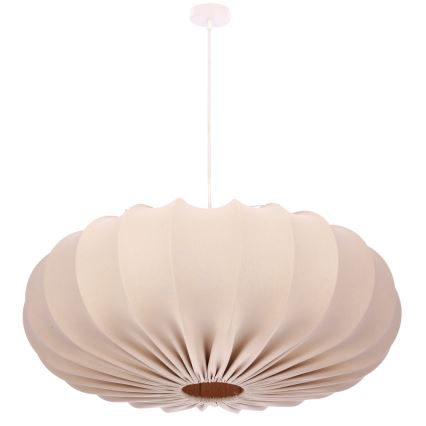 Hængelampe CAFEE 1xE27/40W/230V diam. 66 cm beige