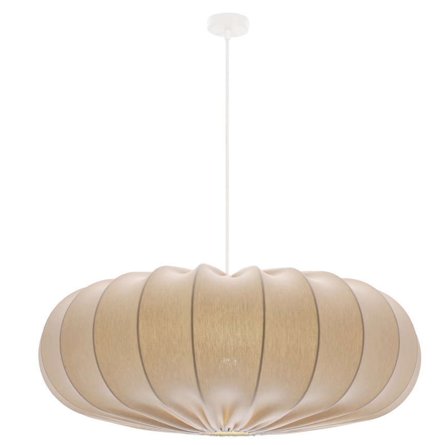 Hængelampe CAFEE 1xE27/40W/230V diam. 66 cm beige
