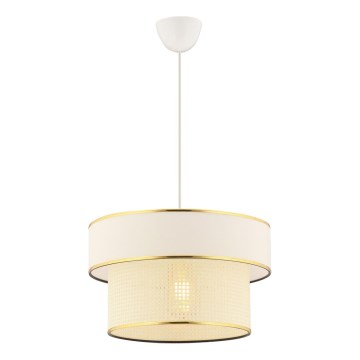 Hængelampe ERO 1xE27/60W/230V creme/guld