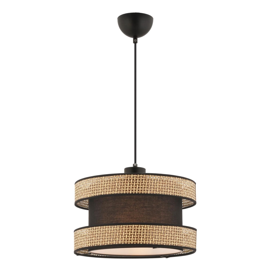 Hængelampe HALO 1xE27/60W/230V brun/beige