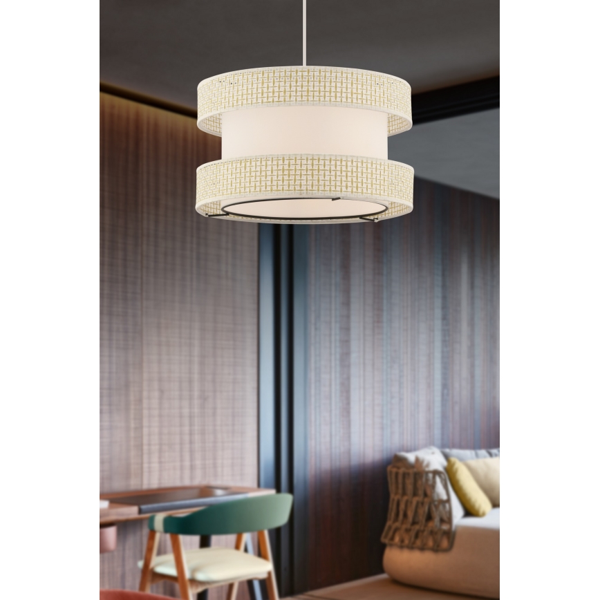 Hængelampe HALO 1xE27/60W/230V creme