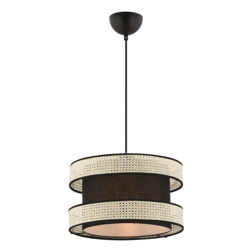 Hængelampe HALO 1xE27/60W/230V sort/creme
