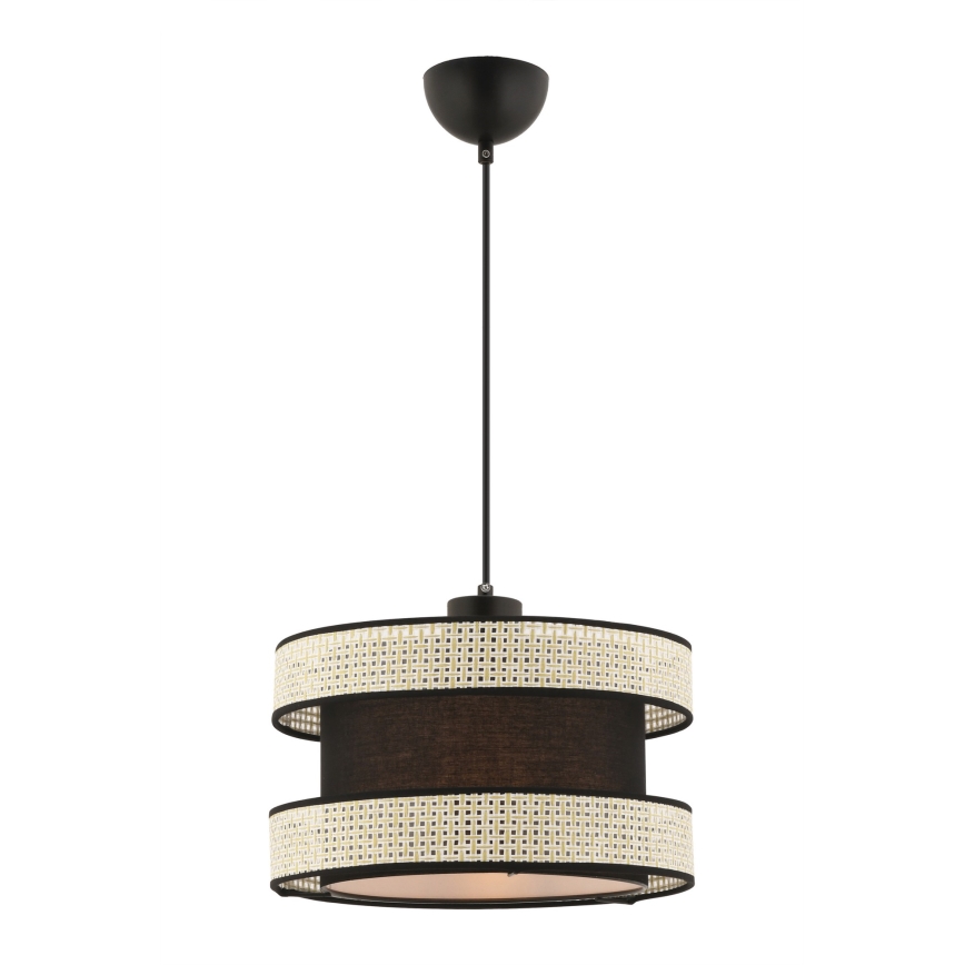 Hængelampe HALO 1xE27/60W/230V sort/creme
