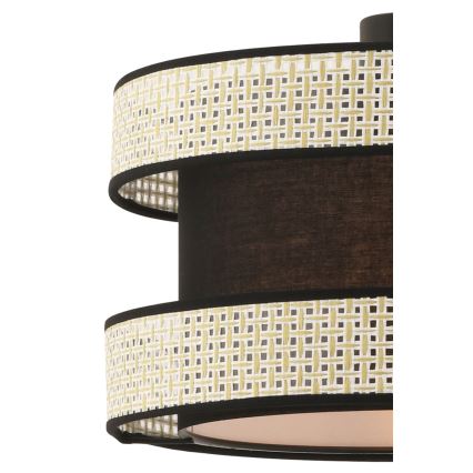 Hængelampe HALO 1xE27/60W/230V sort/creme