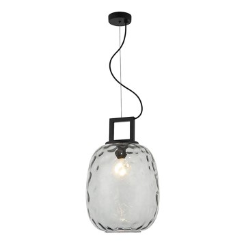Hængelampe med kabel LUCY 1xE27/40W/230V røget sort