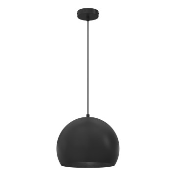 Hængelampe med ledning SOOL 1xE27/15W/230V Ø 27 cm sort