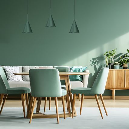 Hængelampe på kabel CAPITAL 1xGX53/15W/230V Ø 17 cm grøn