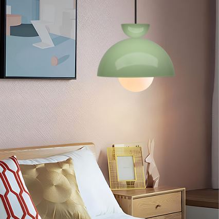 Hængelampe SALVA 1xE27/15W/230V grøn