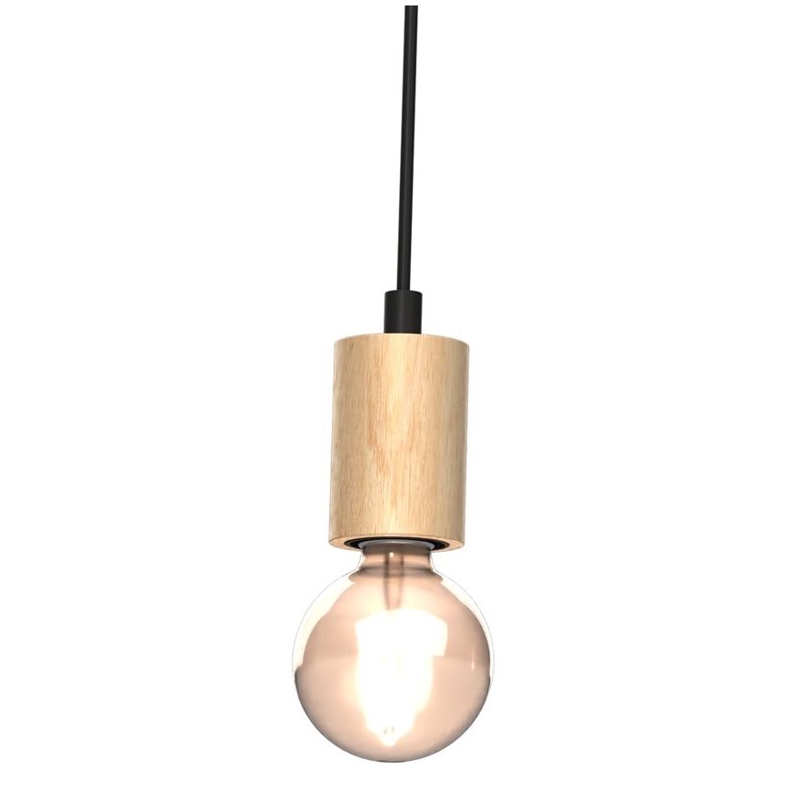 Hængelampe VIGA 2xE27/60W/230V træ