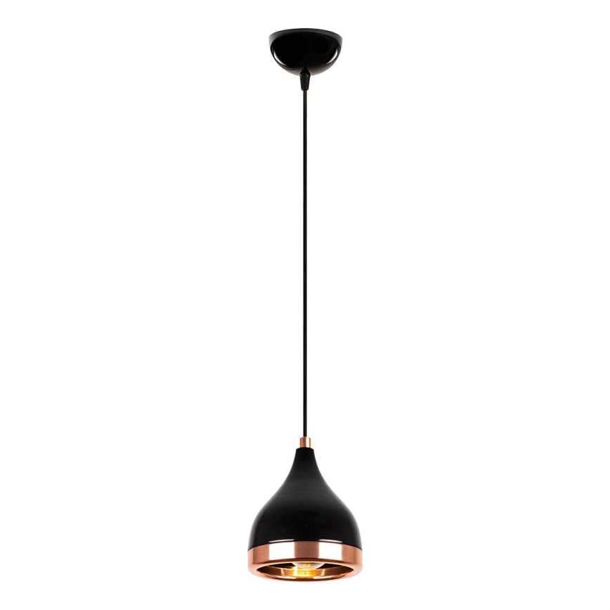 Hængelampe YILDO 1xE27/40W/230V sort/kobber
