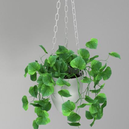 Hængende blomsterkrukke 155x17 cm hvid