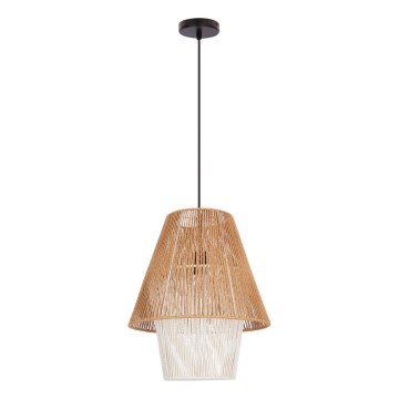 Hængende lampe AFRICA 1xE27/40W/230V 40 cm brun/creme