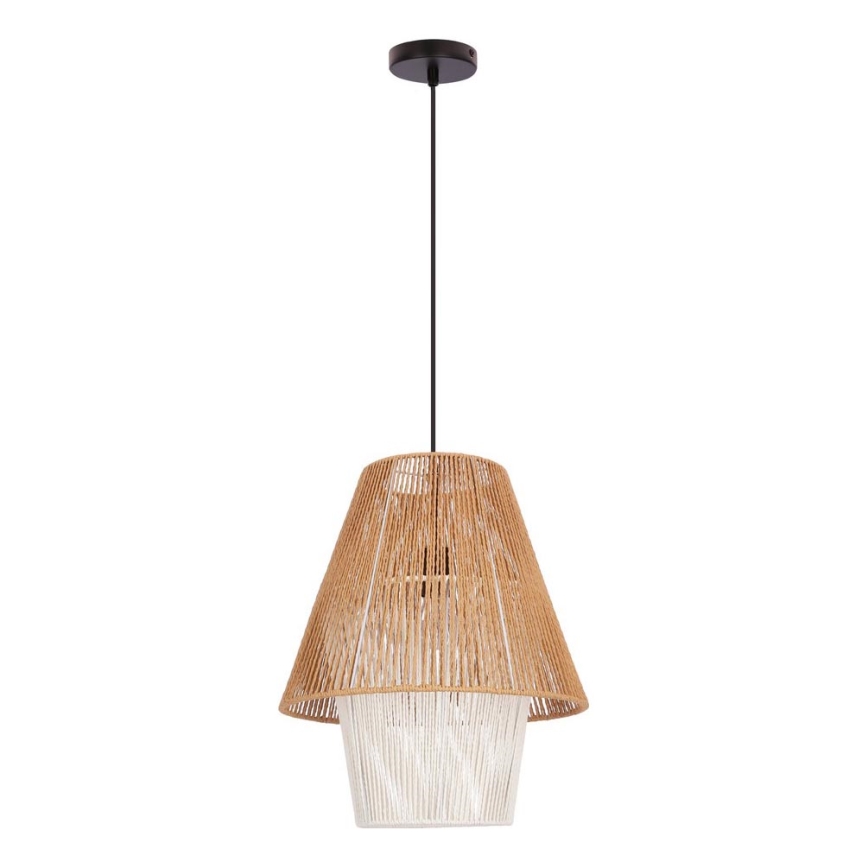 Hængende lampe AFRICA 1xE27/40W/230V 40 cm brun/creme