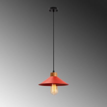 Hængende lys MANAVGAT 1xE27/40W/230V rød/brun