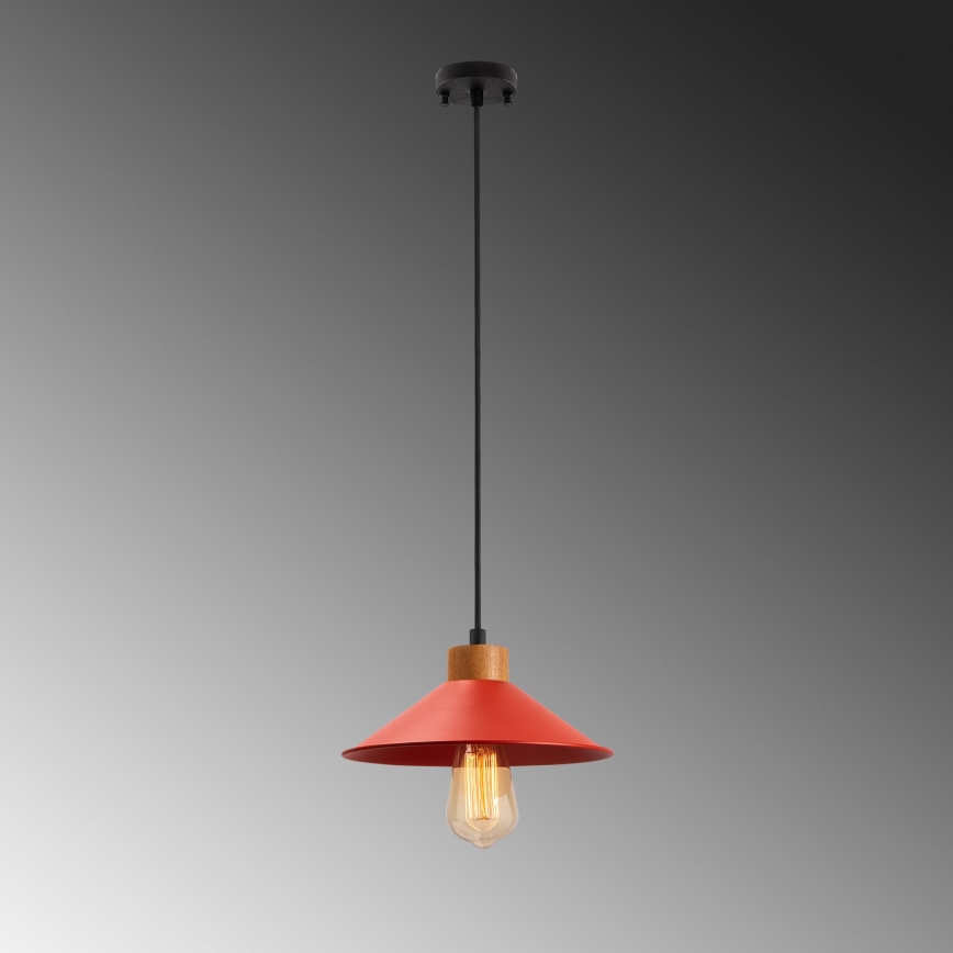 Hængende lys MANAVGAT 1xE27/40W/230V rød/brun