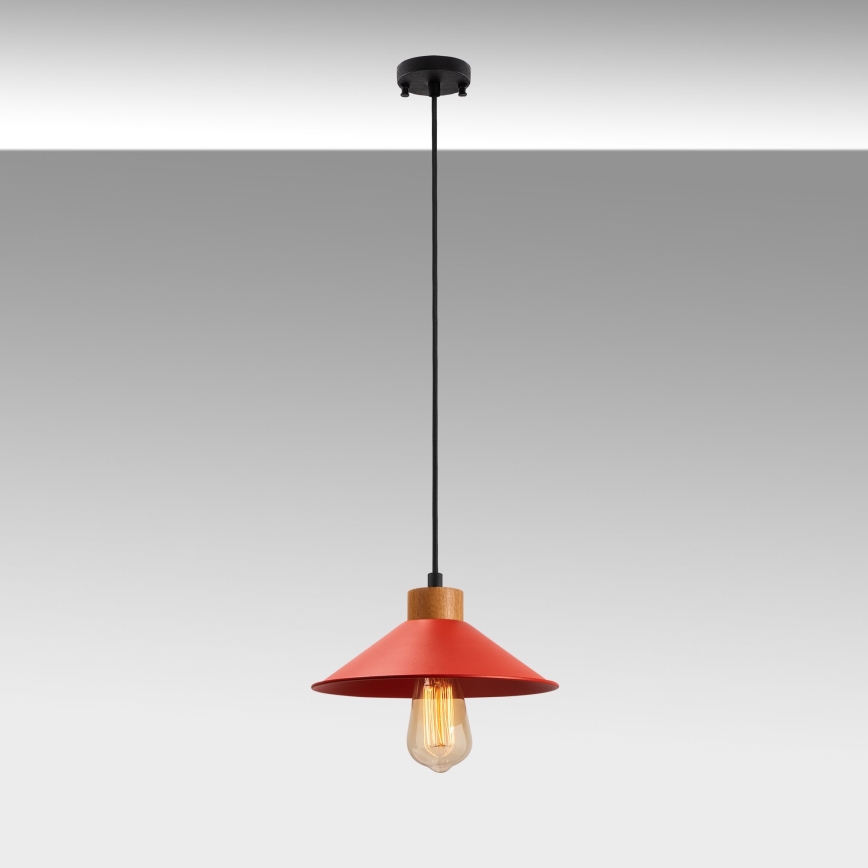 Hængende lys MANAVGAT 1xE27/40W/230V rød/brun
