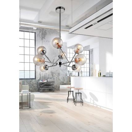Hængende lysekrone BEST 8xE14/40W/230V