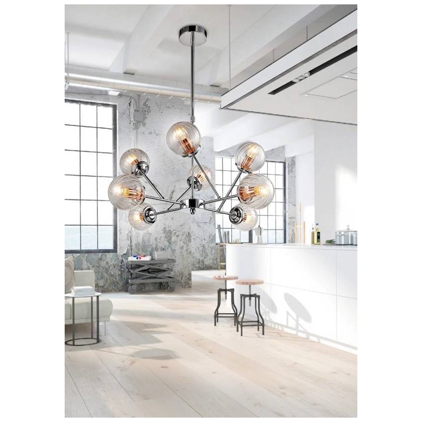 Hængende lysekrone BEST 8xE14/40W/230V