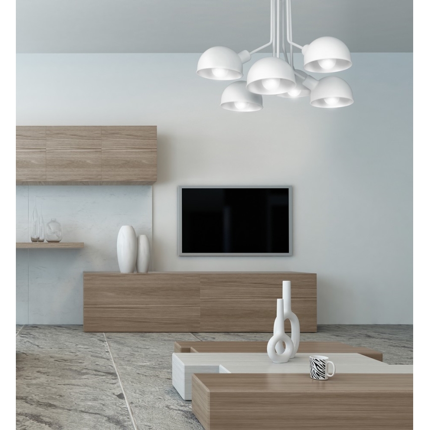 Hængende lysekrone DEVIN 6xE27/60W/230V